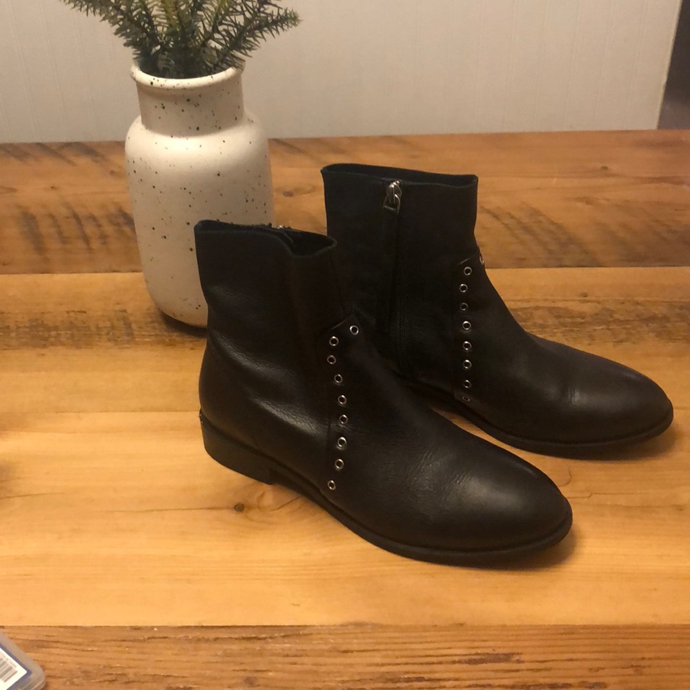 NEW TOPSHOP leather Moto style boots ✨